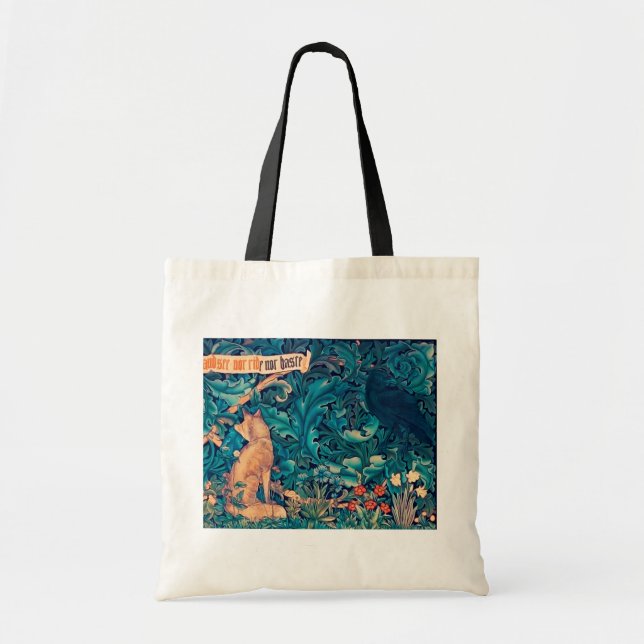 Bolsa Tote Animais na Floresta, William Morris Tote Bag (Frente)