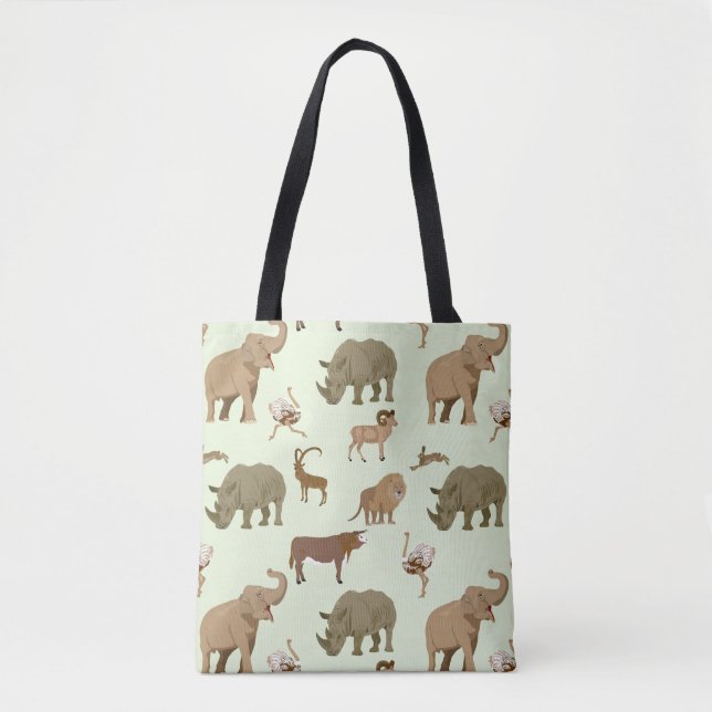 Bolsa Tote Animais selvagens (Frente)