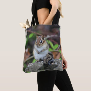 Bolsa Tote Animais Selvagens De Chipmunk