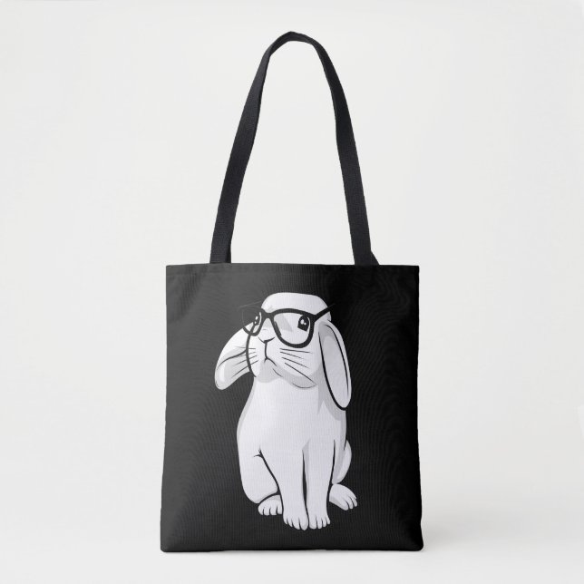 Bolsa Tote Animal de estimação bonito do coelho do coelho (Frente)