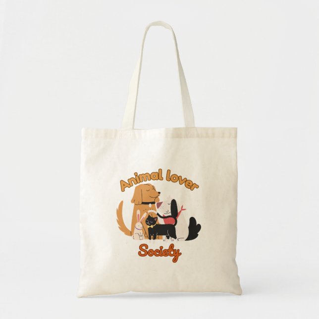 Bolsa Tote Animal Lover Society for Pet lover   (Frente)