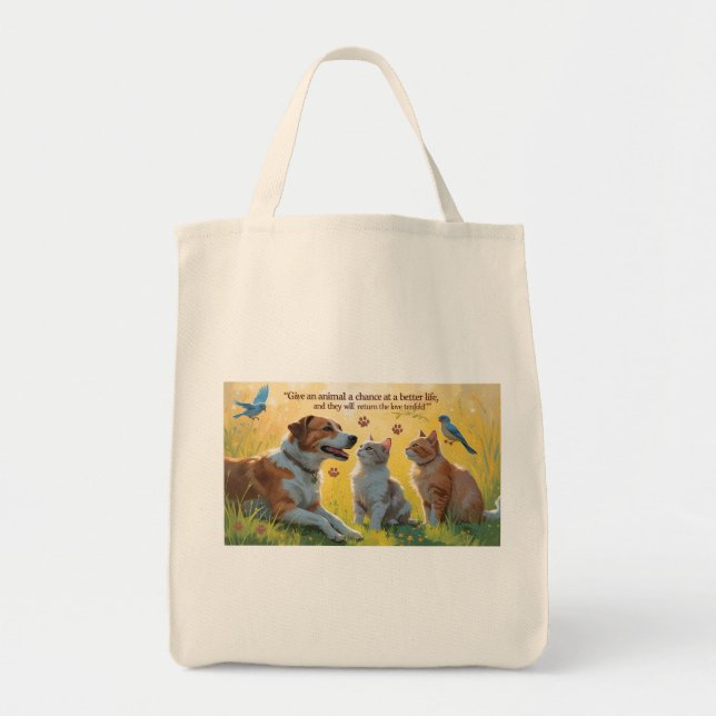 Bolsa Tote Animal Lovers Tote Bag (Frente)