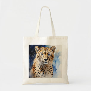 Bolsa Tote Animal Safari Cheetah Watercolor