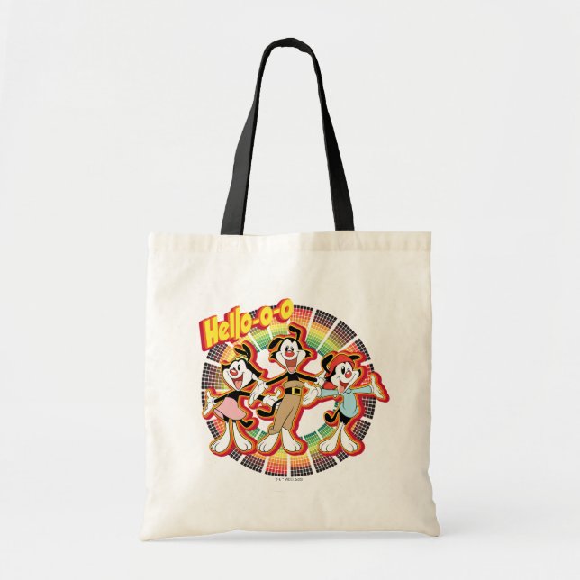 Bolsa Tote Animaniacs | Gráfico do Equalizador Retroativo Alô (Frente)