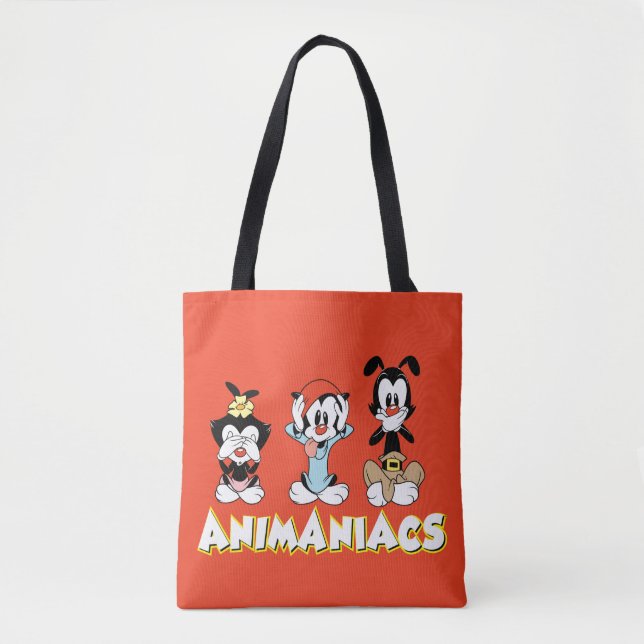Bolsa Tote Animaniacs | Warner Siblings "No Evil" Graphic (Frente)