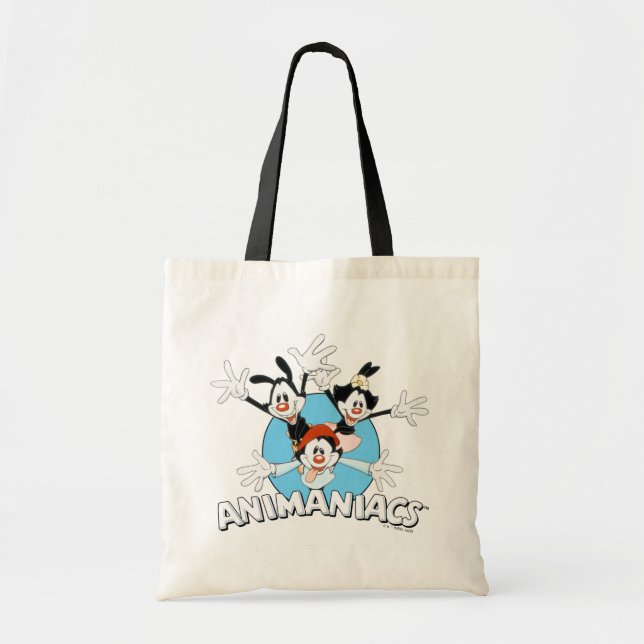 Bolsa Tote Animaniacs | Warner Siblings Wide Arms Graphic (Frente)