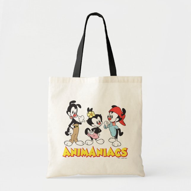 Bolsa Tote Animaniacs | Yakko, Dot e Wakko Permanente (Frente)