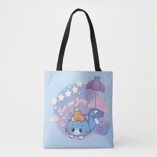 Bolsa Tote Anime as noites de Tom e Jerry Dreamy (Frente)