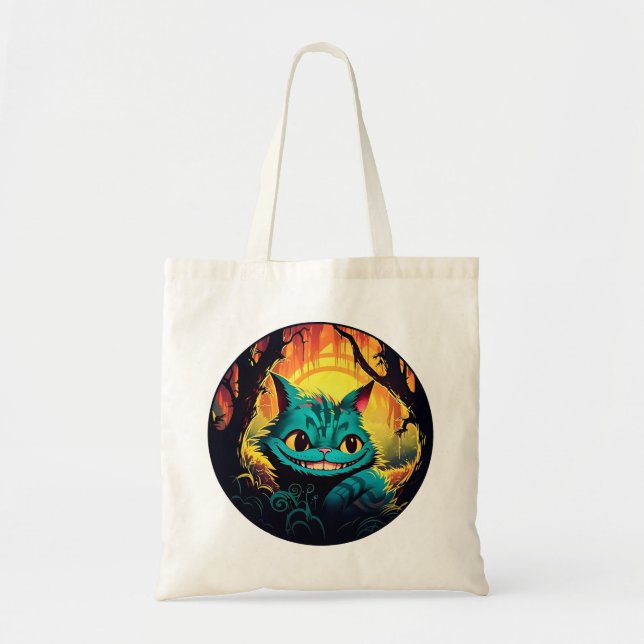 Bolsa Tote Anime Cheshire Cat Alice no País das Maravilhas (Frente)