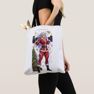 Bolsa Tote Anime Ginásio Papai Noel Fitness Natal
