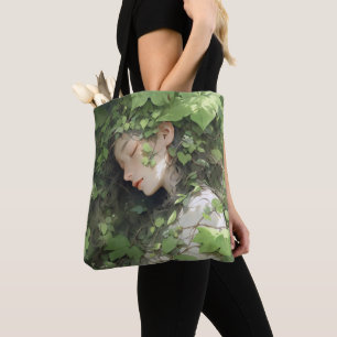 Bolsa Tote Anime Girl Green leep