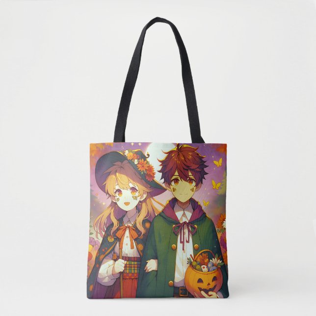 Bolsa Tote Anime Kid está em fantasias de Halloween (Frente)