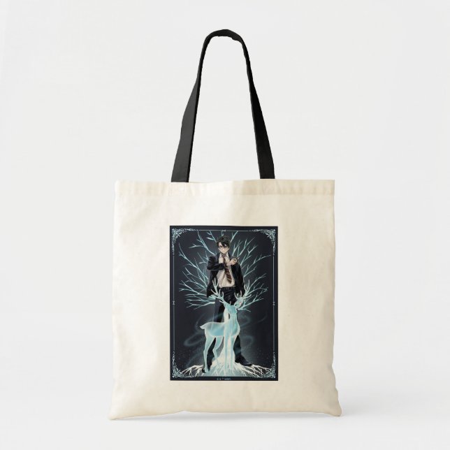 Bolsa Tote Anime PATRONUS DO CERVO HARRY POTTER™ (Frente)