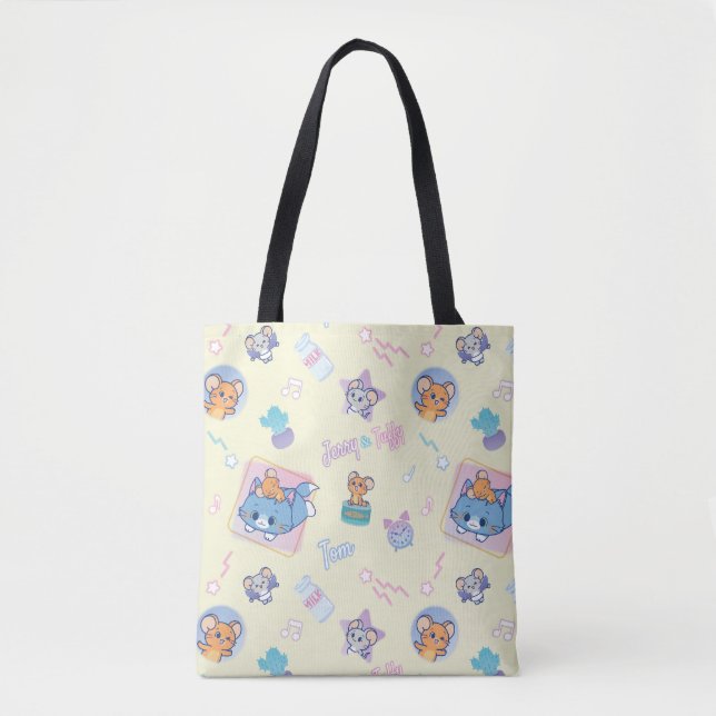 Bolsa Tote Anime Tom, Jerry e Tuffy Playtime Standard (Frente)