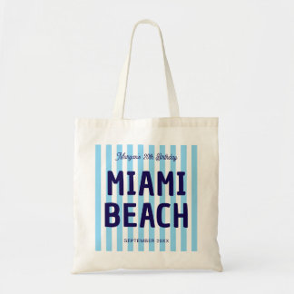Bolsa Tote Aniversário 20º 30º 40º 50º Listrado Costeiro Pers