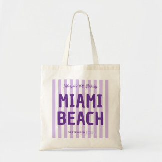 Bolsa Tote Aniversário 20º 30º 40º 50º Listrado Costeiro Pers