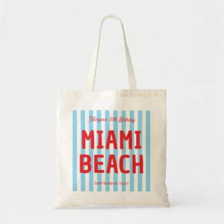Bolsa Tote Aniversário 20º 30º 40º 50º Listrado Costeiro Pers
