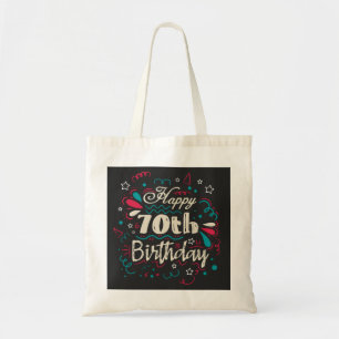 Bolsa Tote Aniversário 70 decorativo