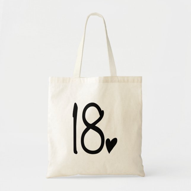 Bolsa Tote Aniversário de 18 anos (Frente)