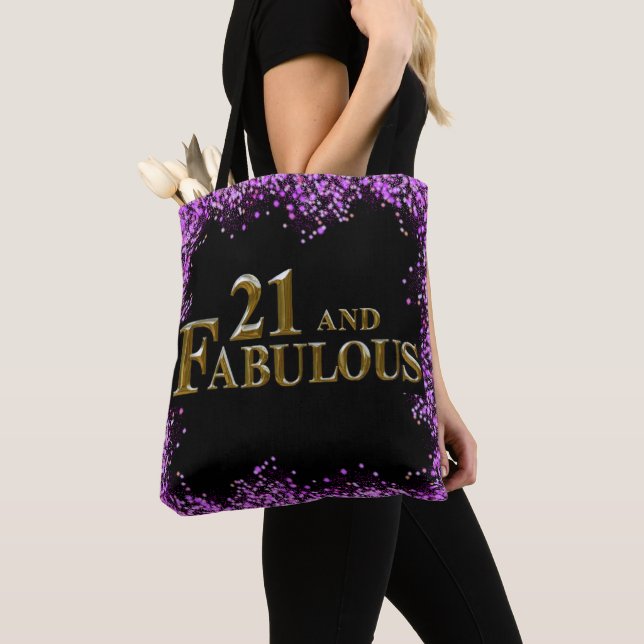 Bolsa Tote Aniversário de 21 anos (Close Up)