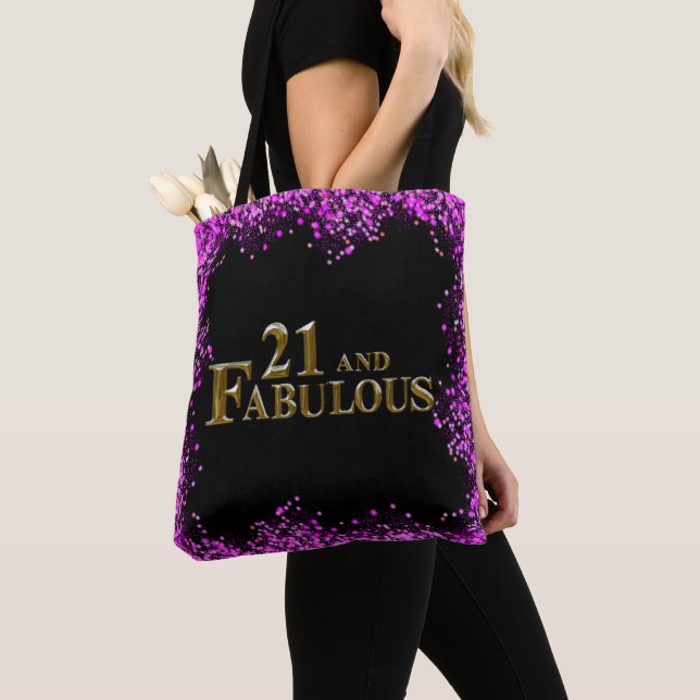Bolsa Tote Aniversário de 21 anos (Close Up)
