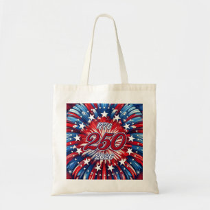 Bolsa Tote Aniversário de 250 anos da América 1776-2026 Fogos