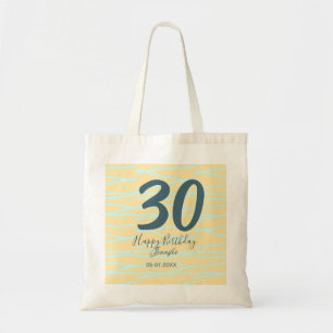 Bolsa Tote aniversário de 30 anos adicione nome data ano amar