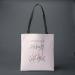 Bolsa Tote aniversário de 40 anos de na moda moderno de brilh<br><div class="desc">design de na moda de aniversário de 40 anos de de brilho rosa. design monocromático de texto de script moderno. Parte de uma coleção.</div>