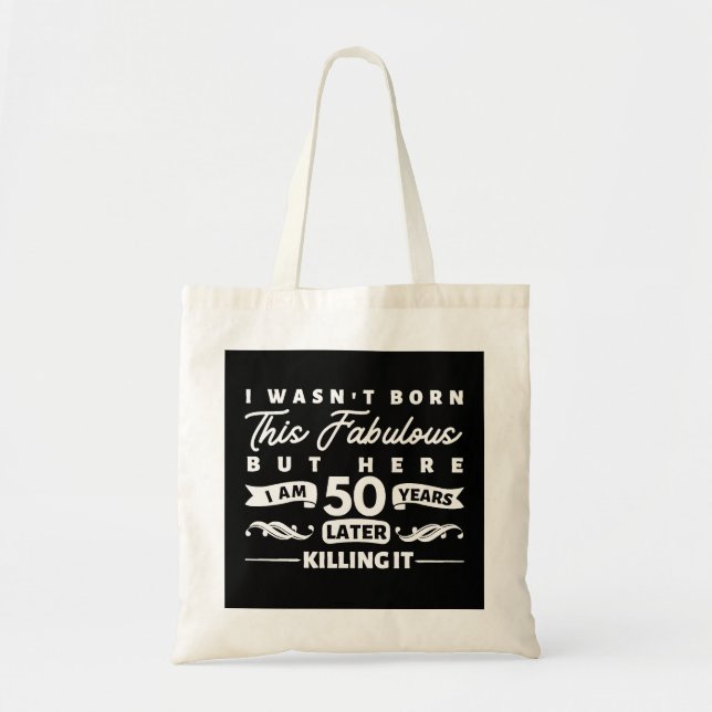 Bolsa Tote Aniversário de 50 anos (Frente)