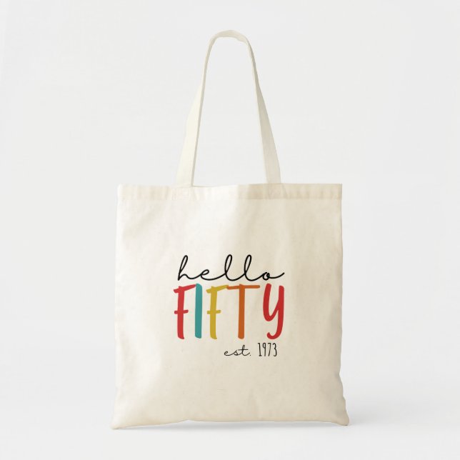 Bolsa Tote Aniversário de 50 anos (Frente)