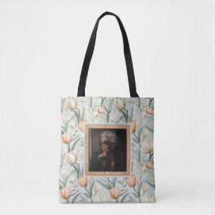 Bolsa Tote Aniversário de 60 anos com tema de tulipas persona