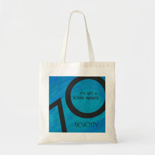 Bolsa Tote Aniversário de 70 Década Azul