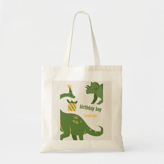 Bolsa Tote Aniversário de Animais da Festa Roar (Frente)