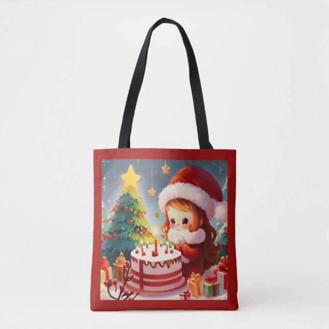 Bolsa Tote Aniversário de Natal 1 (Frente)