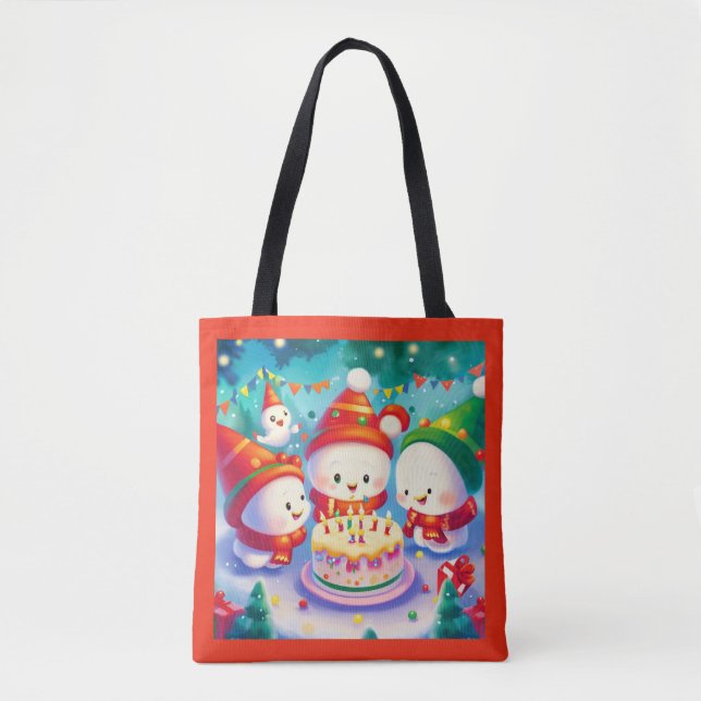 Bolsa Tote Aniversário de Natal 6 (Frente)