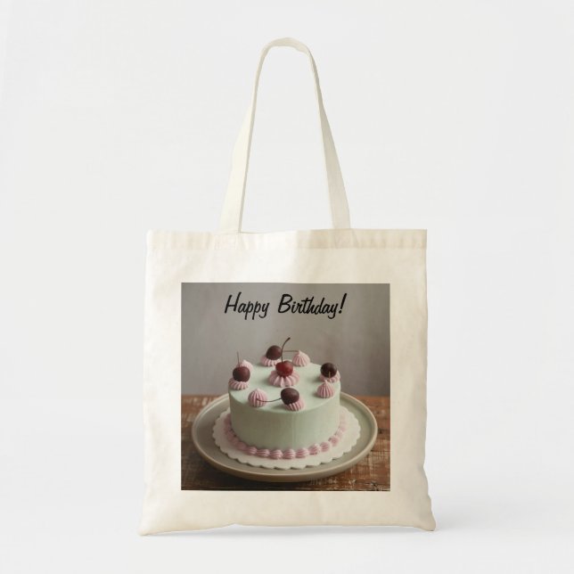 Bolsa Tote Aniversário Deseja Saco de Tote (Frente)