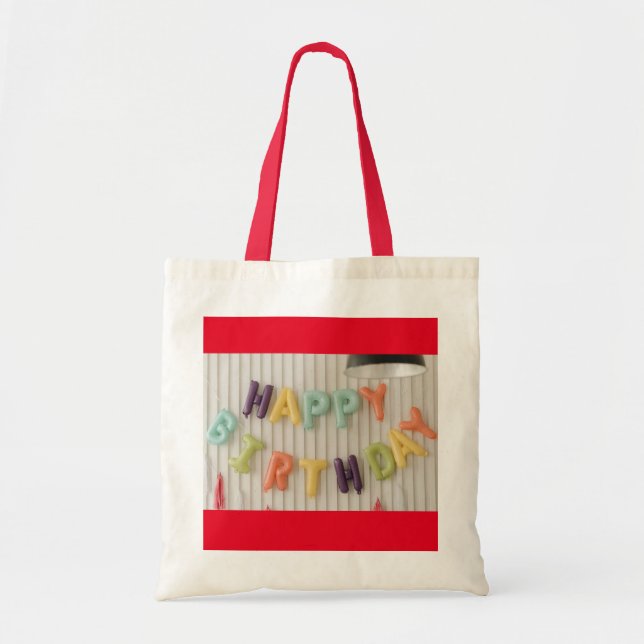 Bolsa Tote Aniversário Deseja Saco de Tote (Frente)