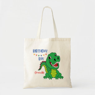 Bolsa Tote Aniversário do Crocodilo, Aniversário do Toddler