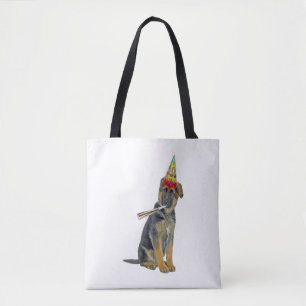 Bolsa Tote Aniversário do german shepherd