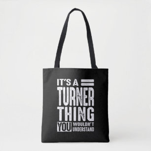 Bolsa Tote Aniversário do Nome Personalizado Turner