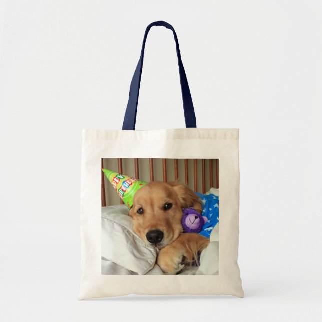 Bolsa Tote Aniversário do ouro Retriever (Frente)