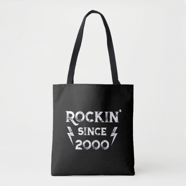 Bolsa Tote Aniversário Gift Classic Rock para os anos 2000 (Frente)