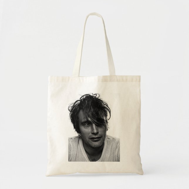 Bolsa Tote Aniversário Presente Mads Ator Mikkelsen Idol Ofer (Frente)