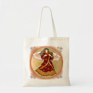 Bolsa Tote Anjo cristão Fleur de lis