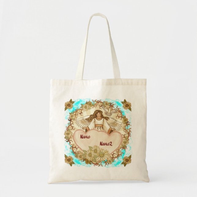 Bolsa Tote Anjo do Amor Verdadeiro (Frente)