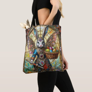 Bolsa Tote Anjo Guerreiro Steampunk do Coelho de Páscoa