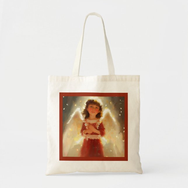 Bolsa Tote Anjo Natal 4 (Frente)
