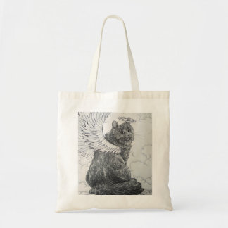 Bolsa Tote Anjo peludo (felino celestial)