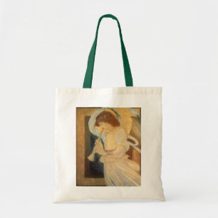 Bolsa Tote Anjo que joga o Flageolet por Burne Jones