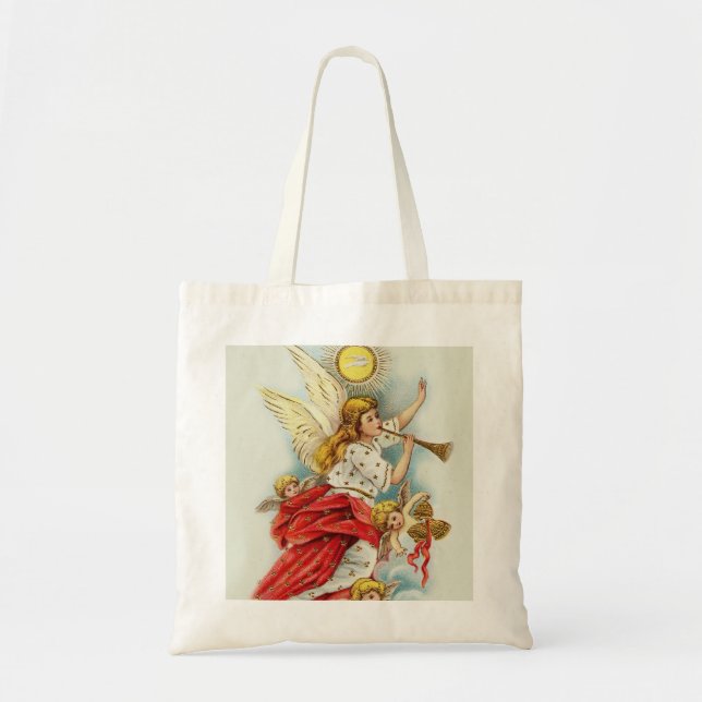 Bolsa Tote Anjos de desejos de Natal (Frente)